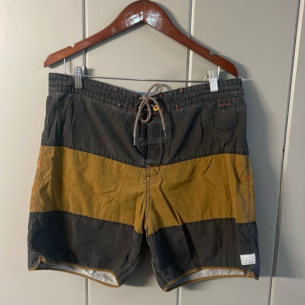 Billabong Board Short Surf Trunks Gray Brown Beach Resort Cruise Boho Men’s 36